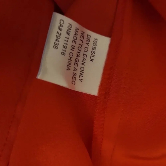 Yumi Kim Silk Double V Cami Red Tank Top - Picture 5 of 5